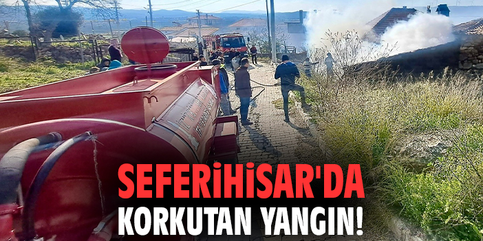 Seferihisar'da korkutan yangın!