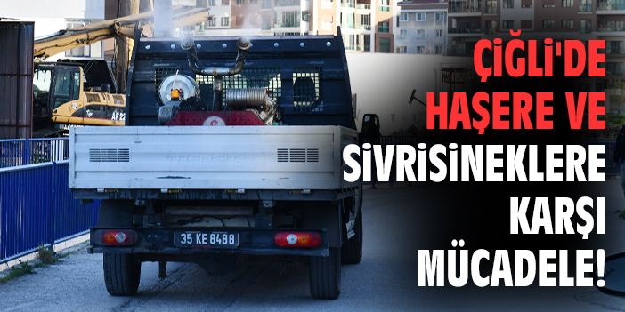 Çiğli'de haşere ve sivrisineklere karşı mücadele!