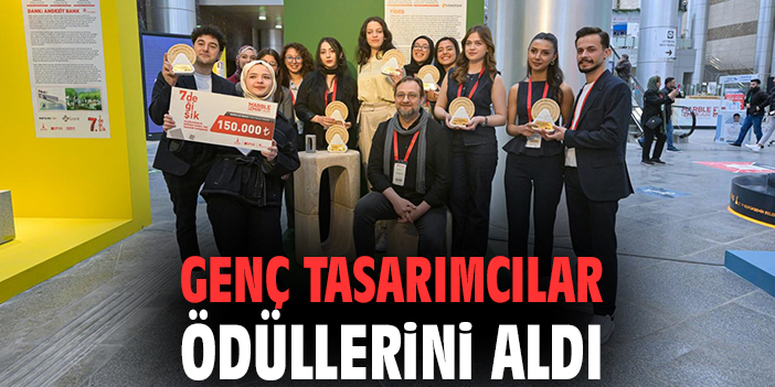 Genç tasarımcılar ödüllerini aldı
