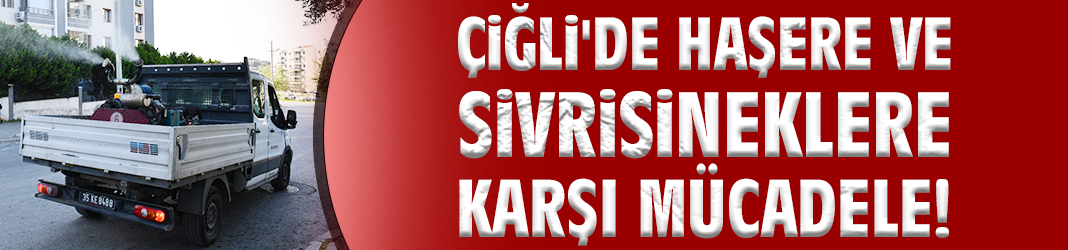 Çiğli'de haşere ve sivrisineklere karşı mücadele!
