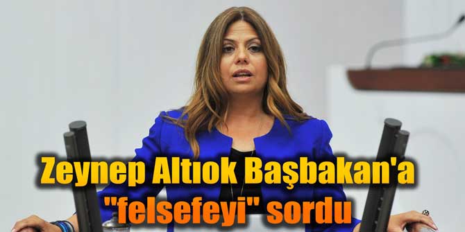 Zeynep Altıok Başbakan'a "felsefeyi" sordu