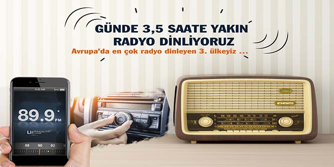 Avrupa’da en çok radyo dinleyen 3. ülkeyiz