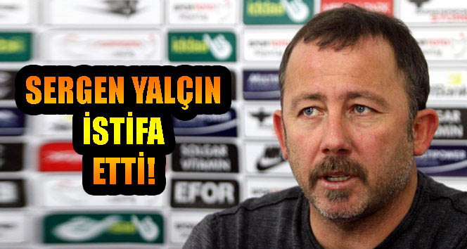 Kayserispor teknik direktöri Sergen Yalçın istifa etti.