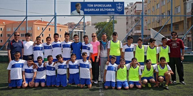 Minik futbolcular göz doldurdu