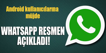 WhatsApp'tan müjde!