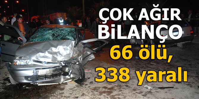 Çok ağır bilanço: 66 ölü, 338 yaralı