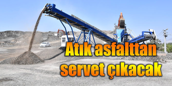 Asfalt üretim tesisinde örnek geri dönüşüm projesi
