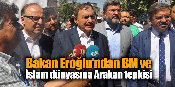Bakan Eroğlu’ndan BM ve İslam dünyasına Arakan tepkisi