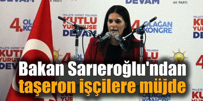 Bakan Sarıeroğlu'ndan taşeron işçilere müjde