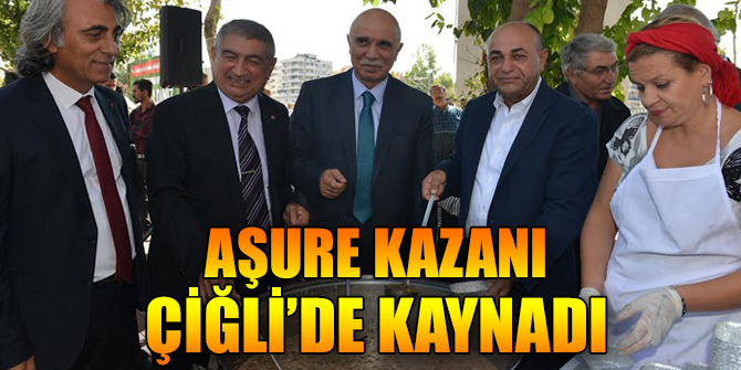 Aşure kazanı Çiğli’de kaynadı