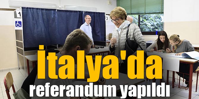 İtalya'da referandum yapıldı
