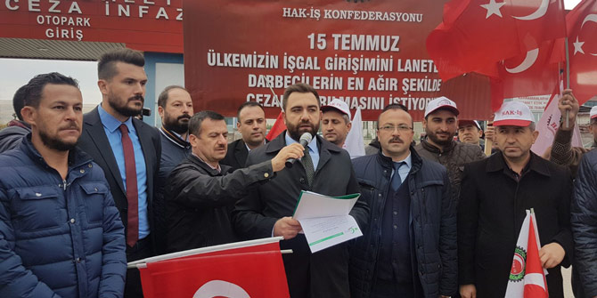 Öz Taşıma-İş Adalet Nöbeti’nde