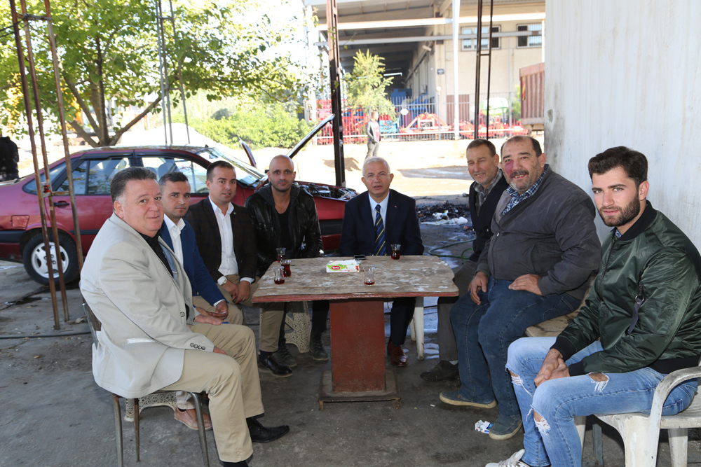 TORBALI'DA BAŞKANLAR, SANAYİ ESNAFINA BİLGİ VERDİ