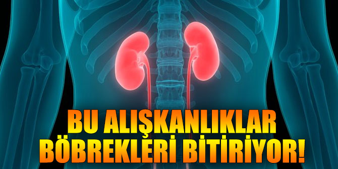 Bu alışkanlıklar böbrekleri bitiriyor