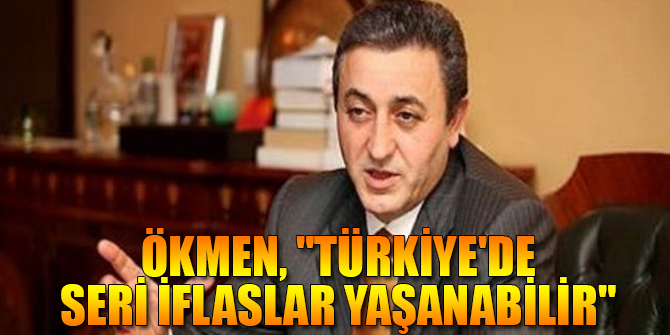 Ökmen, "Türkiye'de seri iflaslar yaşanabilir"
