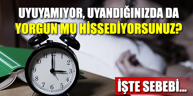 Uyuyamıyor, Uyandığınızda da Yorgun mu Hissediyorsunuz? İşte sebebi...