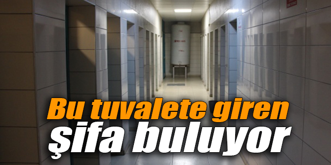 Bu tuvalete giren şifa buluyor
