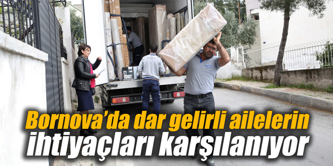 Bornova’da dar gelirli ailelerin ihtiyaçları karşılanıyor