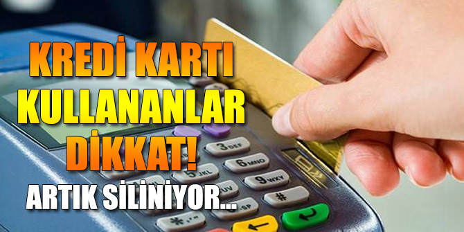 Kredi kartı olanlar dikkat!