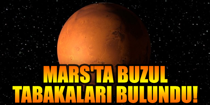 Mars'ta buzul tabakalar...