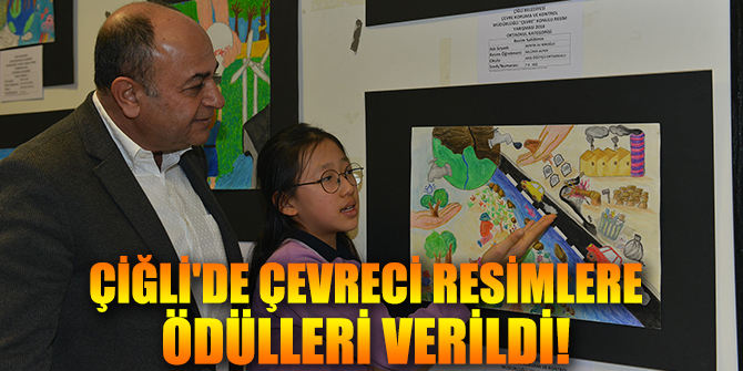 ÇİĞLİ'DE ÇEVRECİ RESİMLERE ÖDÜLLERİ VERİLDİ