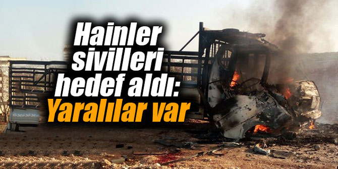 Hainler sivilleri hedef aldı: Yaralılar var