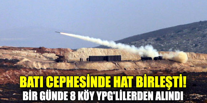 Batı cephesinde hat birleşti!