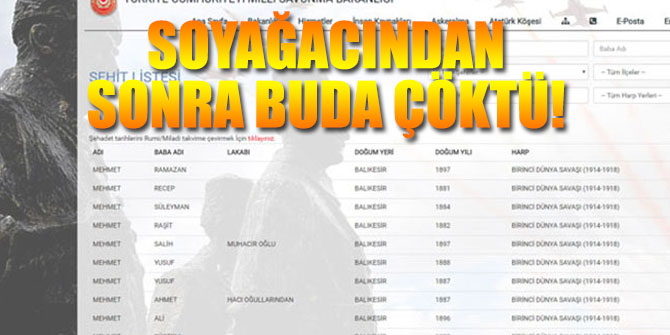 Soyağacından sonra buda çöktü!