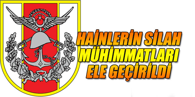 Hainlerin silah mühimmatları ele geçirildi