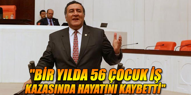 "BİR YILDA 56 ÇOCUK İŞ KAZASINDA HAYATINI KAYBETTİ"
