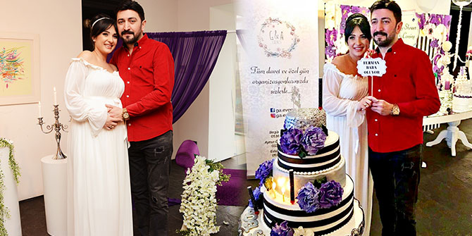 Ferman-Hilal Toprak çiftinden babyshower partisi