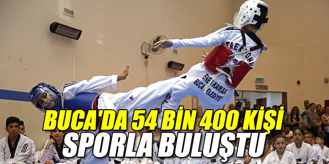Buca'da 54 bin 400 Kişi Sporla Buluştu
