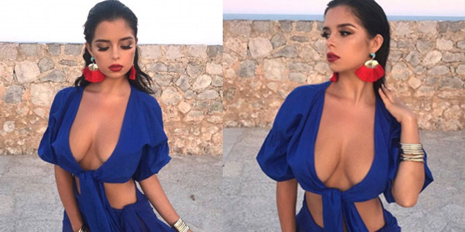 Seksi model yine durmuyor