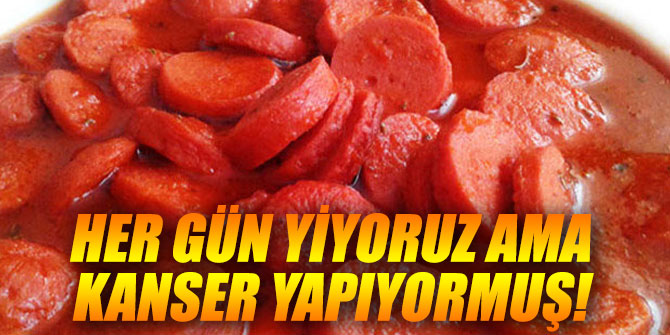 Her gün yiyoruz ama kanser yapıyormuş!