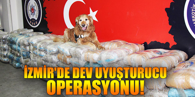 İzmir'de dev uyuşturucu operasyonu!