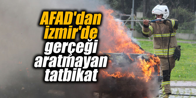 AFAD'dan İzmir'de gerçeği aratmayan tatbikat