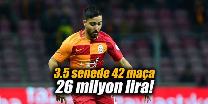3.5 senede 42 maça 26 milyon lira!