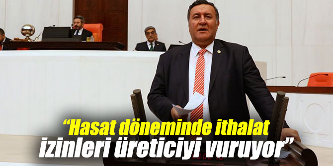 “Hasat döneminde ithalat izinleri üreticiyi vuruyor”