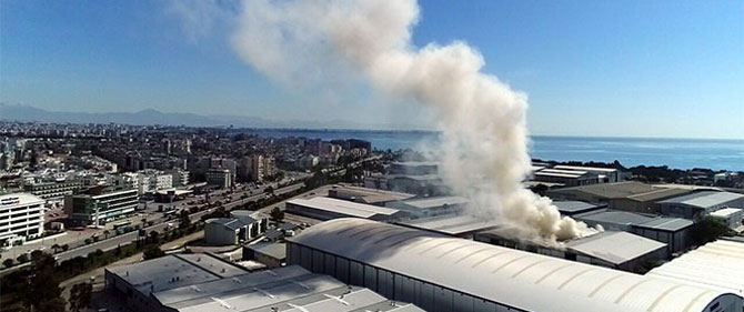 Büyük yangın: Zarar 40 milyon dolar
