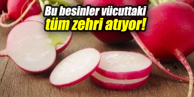 Bu besinler vücuttaki tüm zehri atıyor!