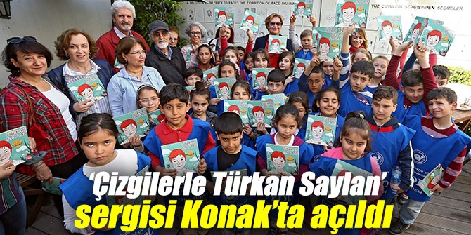 ‘Çizgilerle Türkan Saylan’ sergisi Konak’ta açıldı