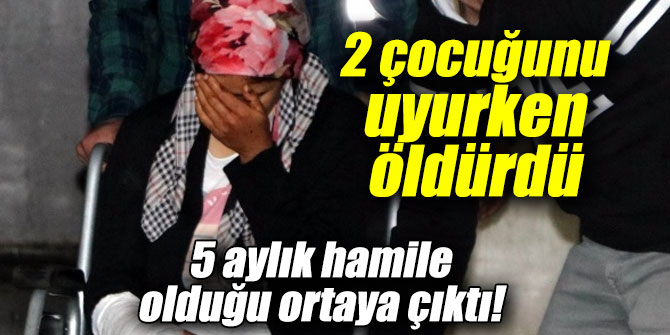 2 çocuğunu uyurken öldürdü!