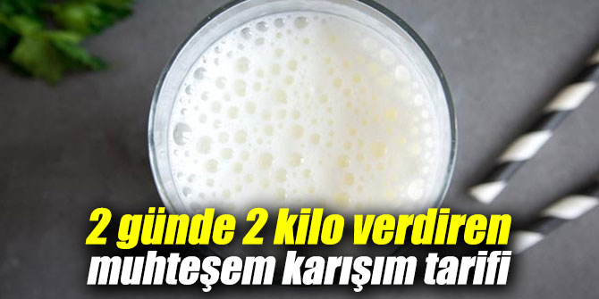 2 günde 2 kilo verdiren muhteşem karışım tarifi