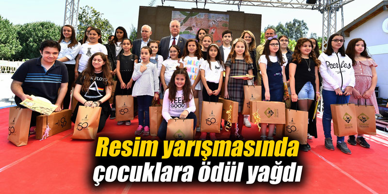 Resim yarışmasında çocuklara ödül yağdı