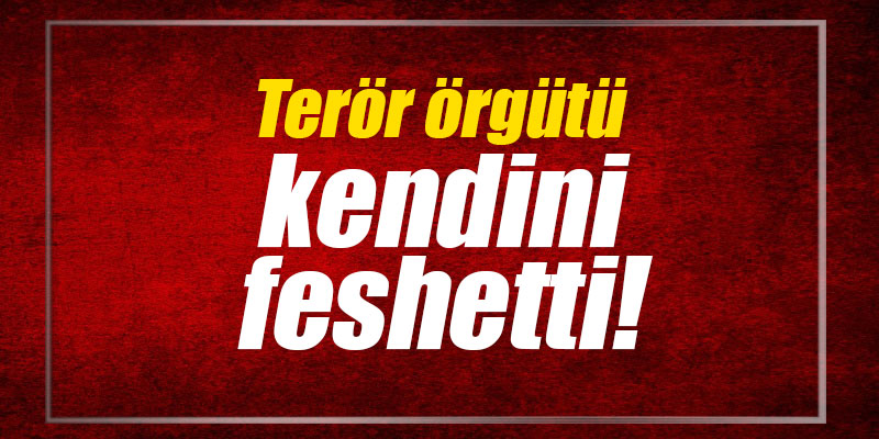 Terör örgütü kendini feshetti!