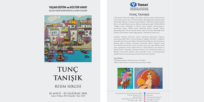 Ressam Tunç Tanışık, Selçuk Yaşar Sanat Galerisi’nde...