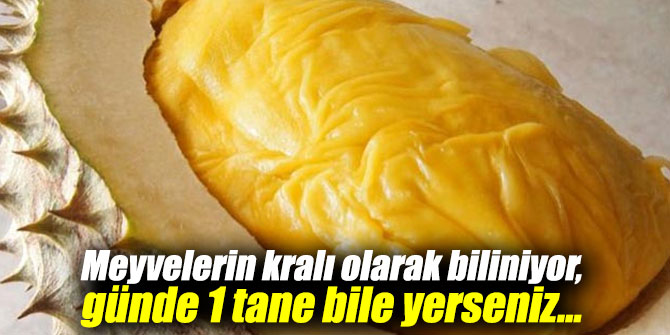 Meyvelerin kralı olarak biliniyor, günde 1 tane bile yerseniz...