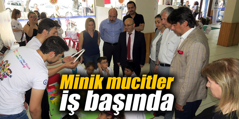 Minik mucitler iş başında