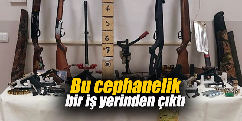 Bu cephanelik bir iş yerinden çıktı