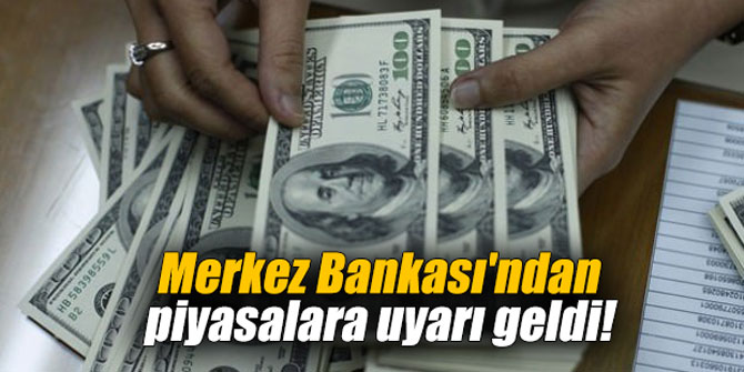 Merkez Bankası'ndan piyasalara uyarı geldi!